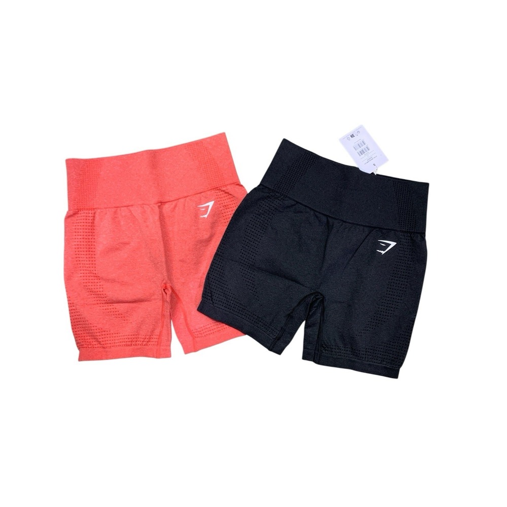 LOT Of 2  Gymshark  Women's Vital Seamless 2.0 Shorts Size Medium New In Bag
